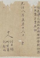 光绪八年正月十六日刘温莺同观音神会立揭典地文约 封面