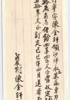 民国十七年十月二十四日陈金轩给沙坪永玉茶庄定条 封面