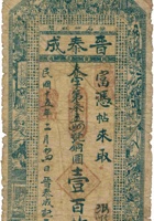 离石柳林镇晋泰成兑换券（壹百枚，民国15年） 封面
