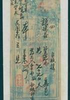 民国十六年三月廿七日寿邑天景春记为给谦瑞益货物开第四号货运单 封面