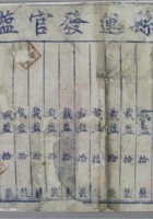 民国七年沁源县运发官盐脚契一件，尺寸：4825.2cm 封面