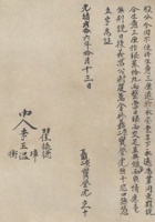 光绪二十六年（1900）十月十三日聂崇宝等三人关于义昌公生意股分退单 封面