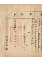 保定商会给本立源银号杨馨斋的运款凭单民国二十年（1931）五月十二日 封面