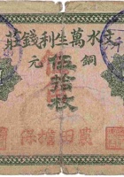 文水万生利钱庄（伍角，东北安村 民国14年） 封面