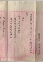 清光绪二品顶戴湖北盐法武昌道凌卿云报请皇帝各处欠解拨補盐厘库款数目清折一件，具体“光绪25-28年湖北藩库（当税）（粮库）（海关），四川盐政，山西盐政烟酒税，湖南盐政等等。共计210万余两，封面盖有“盐务”官盐印章。内容详尽 封面