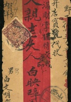 1132 - 1908年太原寄東冶蟠龍封：紅條封貼倫敦版蟠龍2分1枚，銷山西太原戊申五月卅一單圈干支戳，經忻縣〈晉〉戊申六月初二腰框干支中轉戳寄東冶，有山西東冶戊申六月初四腰框干支落地戳，附原信函 封面