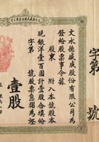 民国时期山西文水县德盛成股份有限公司股票 封面