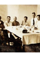 1931年宋纯如（左一）与张聘珍等人在太原商讨在榆次成立中学事宜照片 封面