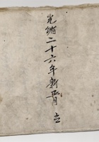 光绪二十六年新正月立粮账 封面