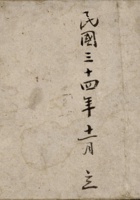 民国三十四年十一月立公粮总薄  封面