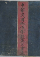 逐日四路乡情抄货物账民国15年 封面