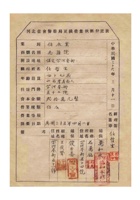 河北省会警察局更换估衣业志强号的营业执照登记表 封面