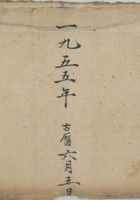 三定评产账1955年 封面