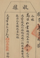 民国二十年（1931）七月十七日山西孝义县公济银号股票收据 封面