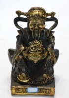 NM 3-118-镀金“财源广进”财神爷像 封面