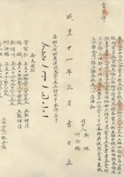 咸丰十一年（1861）三月吉日李执礼堂等立东升杂货铺生意分伙合同 封面