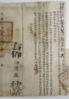 光绪二十八年，汾州府关于巡警事宜布告1张，附粘单一张，尺寸：3935.5cm 封面