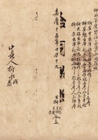 嘉庆15年祥顺面局合同  封面