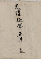 光绪伍年正月立胡公府记信钱账  封面