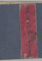 民国十四年十一月吉立出入杂使账 封面