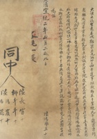宣统二年（1910）正月二十八日陆鸿飞从复盛源出伙字据 封面