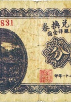 忠义昌兑换券（贰分，民国21年，“定襄县南王村”） 封面