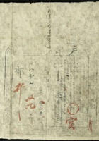 清 同治八年(1869年)戶部為籌餉(山西平陽府太平縣張如阜)戶部執照1件，蓋有官印，保存較好 封面