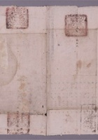 清光绪29（1903年）山西代州五台县驿站排单官封（山西巡抚管梯度盐政印务节制太原城守），尺寸：3919.5cm。清代驿站传递公文填注的单据。类似排单的驿站单据由来已久，明代有“勘合凭单”，元代有“长引隔眼”。“长引”是长途的凭证，“隔眼”即表格 封面
