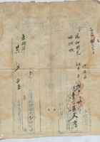 道光二十六年二月初一日脚户张绪云承运平邑东盛布店给锡和明记货物运单 封面